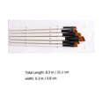 thumbnail image 2 of Nylon Paint Brush Set Double Color Angled Tip for Artists Painting Supplies Black Water Absorption 6Pcs, 2 of 4