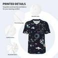 thumbnail image 4 of Daiia Galaxy2 Mens Baseball Jersey Button Down Shirts Short Sleeve Sports Uniforms-Small, 4 of 9