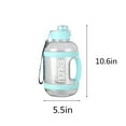 thumbnail image 3 of Herrnalise Water Bottle,80 oz Motivational Water Bottles,BPA Free,Leakproof Popup Cap,2.4L Sports Water Bottle with Carry Strap LeakProof for Women Men Gym Fitness Outdoor, 3 of 6