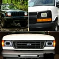 thumbnail image 4 of Pair For Mitsubishi Mighty-Max 1983-1995 Pickup 7x6" LED Headlight DRL High Low Light, 4 of 11