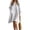 Light Green, variant on Bbyeadc Summer Linen Dresses for Women Crew Neck 3/4 Length Sleeve Midi Tunic Dresses A Line Loose Solid Color Swing Sundresses Daily Beach ,White (M)