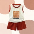 thumbnail image 4 of NAISIBABY Boys Outfit Sets, Sleeveless Graphic Tank Tops and Shorts 2-Piece Summer Casual Clothes Red 9T, 4 of 5