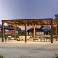 thumbnail image 1 of Modern Shade Gazebo en Cèdre 12 Pieds x 20 Pieds avec Toit Rigide, Abri de Grill Résistant à la Rotation pour Jardin Ou Patio, 1 of 5