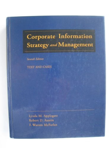 Pre-Owned Corporate Information Strategy and Management: Text and Cases ...
