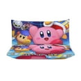 thumbnail image 3 of Kirby Deluxe Game 3 Pieces Bedding Set Double Sided Printing Soft Comforter Sets Decor Bedroom Gifts With 1 Duvet Cover 2 Pillowcases, 3 of 8