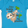 thumbnail image 4 of Inktastic Hanging with My Grandma Boys or Girls Baby Bodysuit, 4 of 5