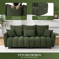 thumbnail image 2 of Rophefx Overstuffed Upholstered Deep Seat Sofa Couch with 3 Pillows, 2 of 10