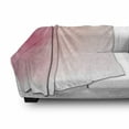 thumbnail image 3 of Pink Soft Flannel Fleece Throw Blanket, Blurred Background Changing Colors Ombre Inspired Composition Dreamy Display, Cozy Plush for Indoor and Outdoor Use, 70" x 90", Pink Peach White, by Ambesonne, 3 of 6