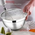 thumbnail image 7 of Mixing Bowls with Lids Set of 5, Vesteel Stainless Steel Mixing Bowls Metal Nesting Salad Bowls, Size 4.5, 3, 1.5, 1, 0.7 QT Great for Cooking, Baking, Serving - Black, 7 of 7