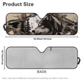 thumbnail image 7 of Yuyamidu Wolf Windshield Sun Shade Compatible with Jeep Wrangler Camo Sun Shade fit for Jeep Wrangler JL JLU 2018-2025 / Jeep Gladiator 2020-2025, Keep Car Interior Cooler, 7 of 7