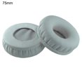 thumbnail image 1 of Premium White Sponge Leather Foam Earphone Covers - 45mm To 110mm Sizes For Headphone Pad Ensures Durability And Comfort, 1 of 12