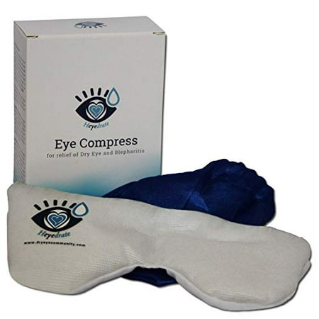 Heated Eye Mask for Dry Eyes, Styes, and Blepharitis - Soothing Warm Compress for Relief of Irritated Eyes, Dryness, Crusty Eyelids, Eyelid Bumps, Allergies, and