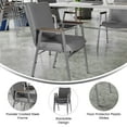 thumbnail image 4 of Flash Furniture 4 Pack Heavy Duty Gray Vinyl Stack Chair with Arms, 4 of 13