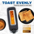 thumbnail image 2 of Elite Gourmet Cool Touch Single Slice Toaster, Black with 6 Toasting Levels, Wide Slot, 2 of 5
