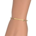 thumbnail image 3 of Delight Jewelry Gold-tone Large Karma Circle - Goldtone Class of 2026 Delicate Bar Bracelet, 8.5", 3 of 4