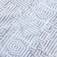 thumbnail image 6 of BNM Cotton Modern Jacquard Bath Sheet Set of 2, Blue, 6 of 12