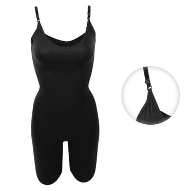 Vocoste Women Shapewear Tummy Control Full Bust Body Shaper Briefs Bodysuit Butt Lifter Thigh Black Size M