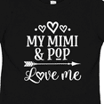thumbnail image 4 of Inktastic Mimi and Pop Love Me Granddaughter Valentine Girls Toddler T-Shirt, 4 of 5