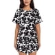 thumbnail image 1 of Fotbe Panda Conjunto de Pijama Estampado para Mujer, 2 Piezas, Ropa de Dormir con Camiseta de Manga Corta y Shorts Suaves-Small, 1 of 6