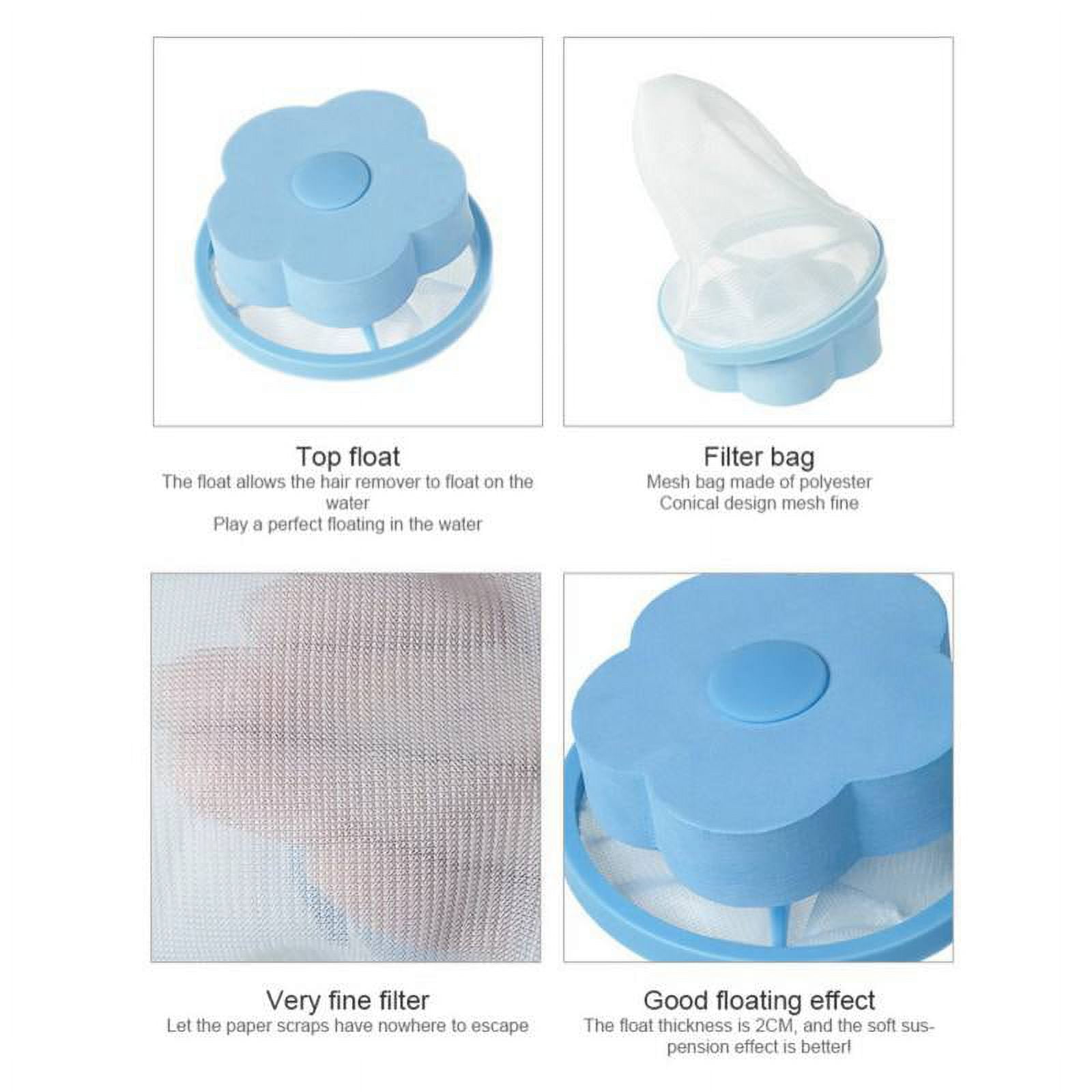 NEIJIANG Lint Catcher for Laundry,Pet Hair Remover for Laundry,Washing  Machine Floating Lint Mesh Bag