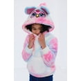 thumbnail image 4 of Hasbro Furby Cosplay Pullover Hoodie Cozy Sherpa Tie Dye Toddler to Big Kid, 4 of 5