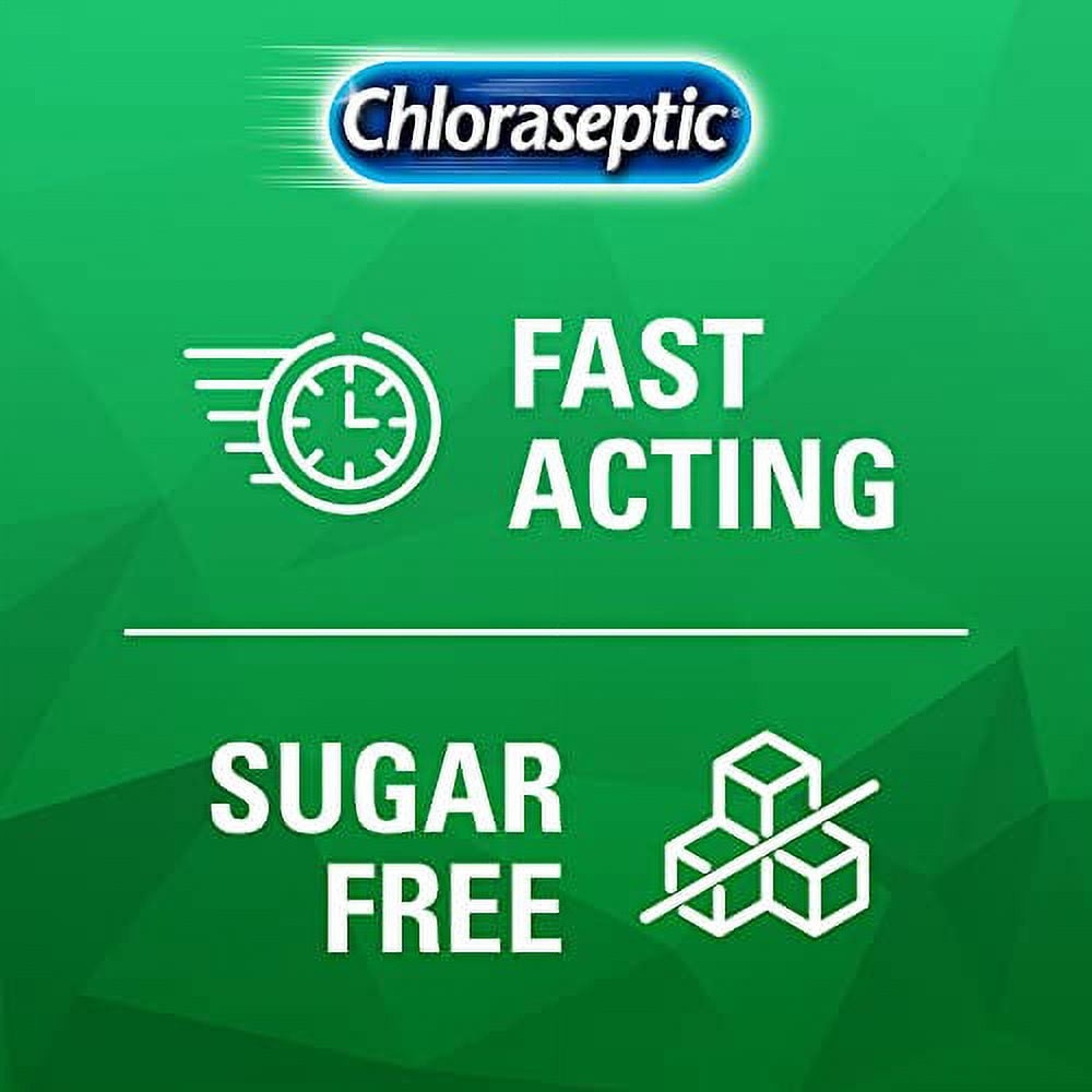Chloraseptic Sore Throat Real Relief Spray, Sugar Free Menthol, 6oz, 5-Pack