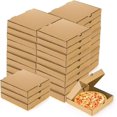 thumbnail image 1 of 40 Pack Kraft Mini Pizza Boxes, 7.2"×7.2"×1.7"Small Pizza Boxes, Grease-Resistant Corrugated Pizza Box, Take Out Food Containers Packing Boxes for Pizza Cake Cookies Party Favors, 1 of 6