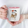 thumbnail image 3 of CafePress - I Love My Shiba Inu Mug - 11 oz Ceramic Mug - Novelty Coffee Tea Cup, 3 of 3