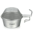 thumbnail image 3 of Stainless Steel Sierra Cup Bowl with Mesh Strainer Colander and Lid for Camping Hiking Backpacking Stainless Steel Sierra Cup Bowl with Mesh Strainer Colander and Lid for Camping Hiking Backpacking, 3 of 6