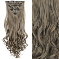 thumbnail image 1 of Typpkmm 7 Unids/Set 16 Clips ExtensióN De Cabello Negro Largo Liso Pelo Natural Ombre Peluca Fibra Resistente Al Calor Para Peinado De Mujer, 1 of 7