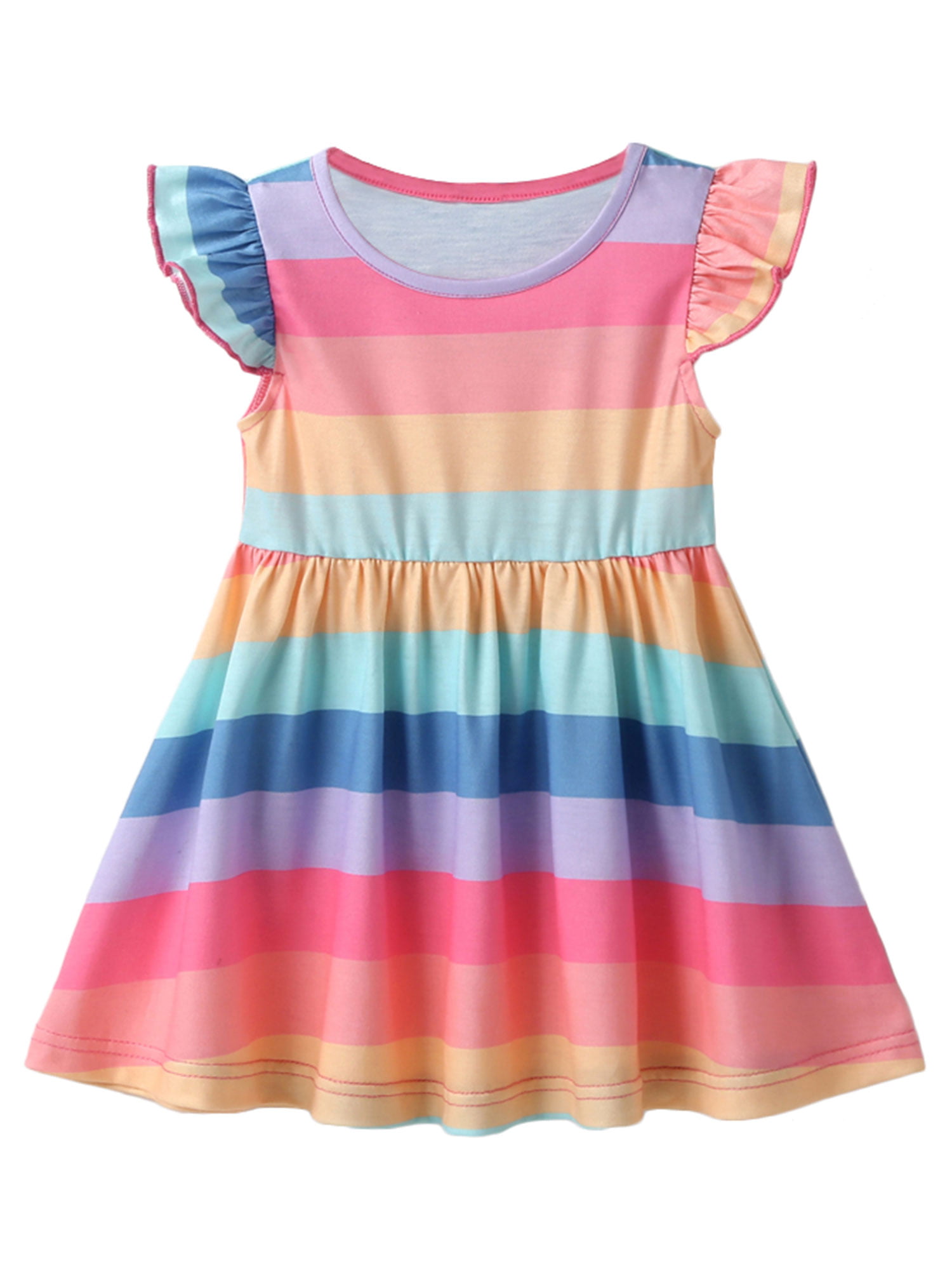 Girls Clothes Children Clothing Summer Party Kids Dresses for Girls Toddler Girls Casual Dress 3T to 8T,Multi of style Cute Girls dress
