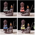 thumbnail image 4 of Quemador de incienso de reflujo, soporte de incienso de Buda pequeño monje, soporte de varillas de torre, soporte de incienso con conos de incienso de reflujo. Afortunado Sencillez, 4 of 4