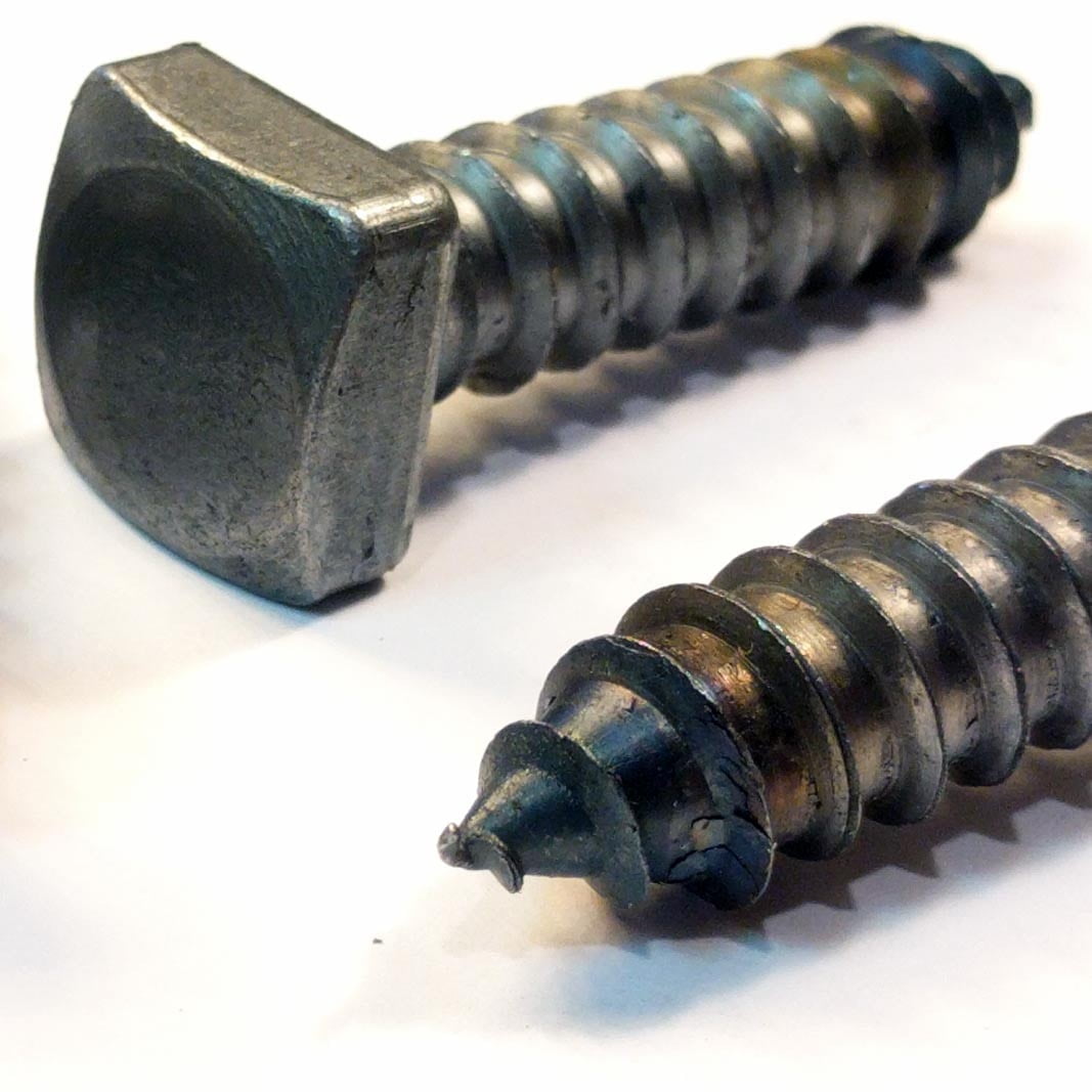 (25) 1/2" x 2" Lag Screws Antique Square