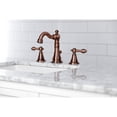 thumbnail image 4 of Kingston Brass FSC197ALAC English Classic Two-Handle 3-Hole Deck Mount Widespread Bathroom Faucet with Brass Pop-Up in Antique Copper, 4 of 8