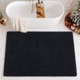 thumbnail image 7 of Disolla 48 x 70 Black Ultra Thick Plush Fluffy Microfiber Bath Mat & Non Slip Washable Bath Rug, Shaggy Floor Mat, 7 of 7