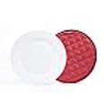 thumbnail image 3 of Covermates Keepsakes - Quilted Divider Set - Set of 4 - Scratch & Breakage Protection - Stain Resistant - Machine Washable - China Storage, Red, 3 of 4