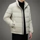 thumbnail image 3 of Ropa de diseñador para hombre, chaqueta de plumón ultraligera, chaquetas ligeras acolchadas con cuello alto para hombre, abrigo de invierno con relleno de plumón de pato para hombre, 3 of 5