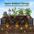 thumbnail image 3 of Tomnk Raised Garden Bed 8x4x1ft, Galvanized Metal Planter Outdoor for Vegetables, Flowers & Herbs, Rust-Resistant, Easy Assembly, Black, 3 of 9