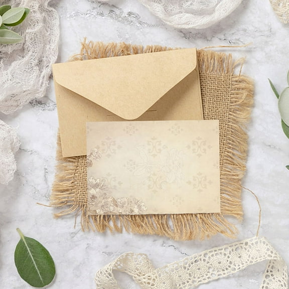 WHAMVOX 80 Sheets Greeting Writing Vintage Stationery Letter Papers 26.5X19X0.1CM