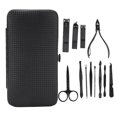 thumbnail image 2 of 12pcs Stainless Steel Eyebrow Scissors Nail Clipper Dead Skin Pusher Manicure Tool Set, 2 of 5