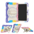 thumbnail image 2 of XYX 3in1 Rotating Stand Case for Lenovo Tab M10 Plus (3rd Gen) 10.6 inch 2022 with Hand/Shoulder Strap, Shockproof Rugged, Colorful Pink, 2 of 7