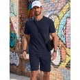 thumbnail image 2 of COOFANDY Men Oversize 2 Piece Set Summer Beach Outfits Casual Loose Fit Top and Bottom Lightweight Jogging Sport Track Suit, 2 of 6