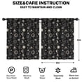 thumbnail image 2 of Blackout Kids Curtains,Black Gold Sun Moon Eye Triangle Pattern Childrens Insulated Curtains Set Of 2,Bedroom Essentials,Toddler Room Decor 52x63in(132x160cm), 2 of 5