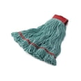 thumbnail image 4 of Rubbermaid Commercial Swinger Loop Wet Mop Heads, Cotton/Synthetic, Blue, Large, 6/Carton, 4 of 12