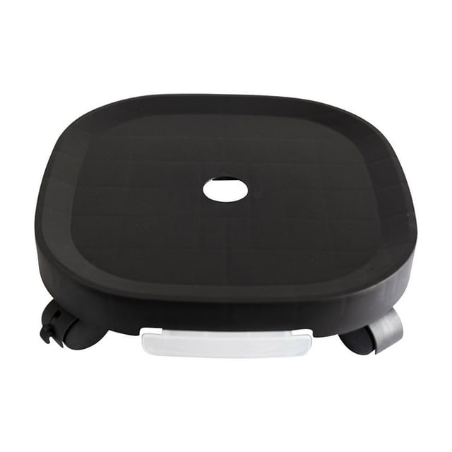 RKSTN Plateau de Pot de Fleurs mobile Roue Universelle Base en Plastique Ronde Plateau de Pot de Fleurs mobile en Résine Épaissie Roue Universelle avec Sangle de Frein Boîte à Eau Tiroir Plateau avec Support de Fleurs