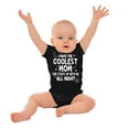 thumbnail image 3 of Funny Cool Moms Stay Up All Night Romper Boys or Girls Infant Baby Brisco Brands 12M, 3 of 6
