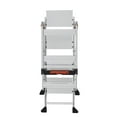thumbnail image 4 of Little Giant Ladders, Jumbo Step, 4-Step, 3 foot, Step Stool, Aluminum, Type 1AA, 375 lbs weight rating, 11904, Gray, 4 of 9