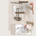 thumbnail image 4 of Kitchen Utensil Set Perforation Suction Cup Storage Rack Household Bathroom Bathroom Slipper Storage Drain Widened Wall Hanging Slipper Rack, Gray, 4 of 6