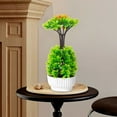 thumbnail image 1 of Xihbxyly Planta Artificial Verde Económica En Maceta - 13 X 13 X 33 Cm - Planta Decorativa de Plástico para Hogar, Oficina y Vestíbulo de Hotel - No Requiere Mantenimiento, Hojas Multicolor Realistas, 1 of 7