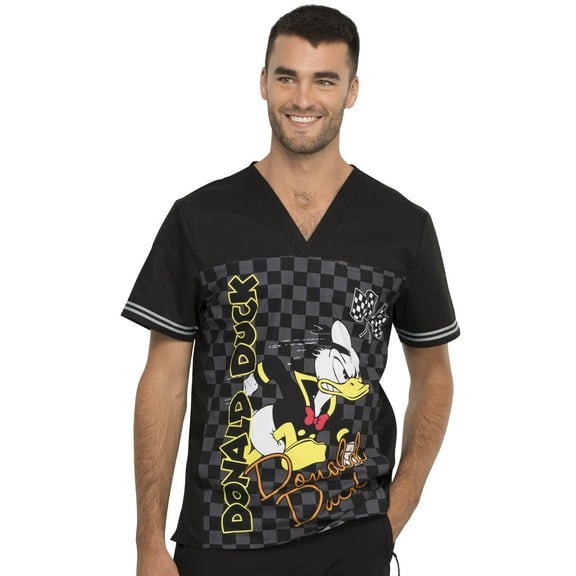 Tooniforms Scrubs Top for Men V-Neck TF702, XL, Built For Speed